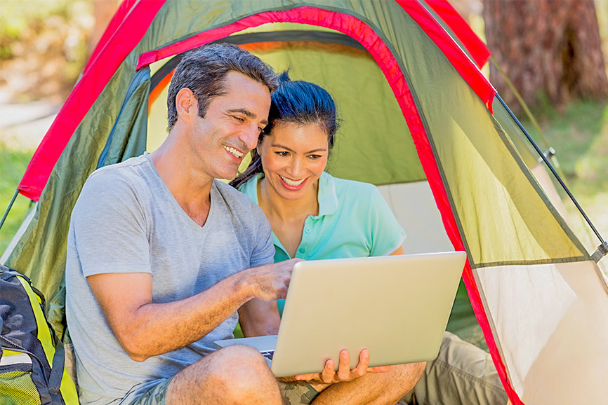 camping with wifi access
