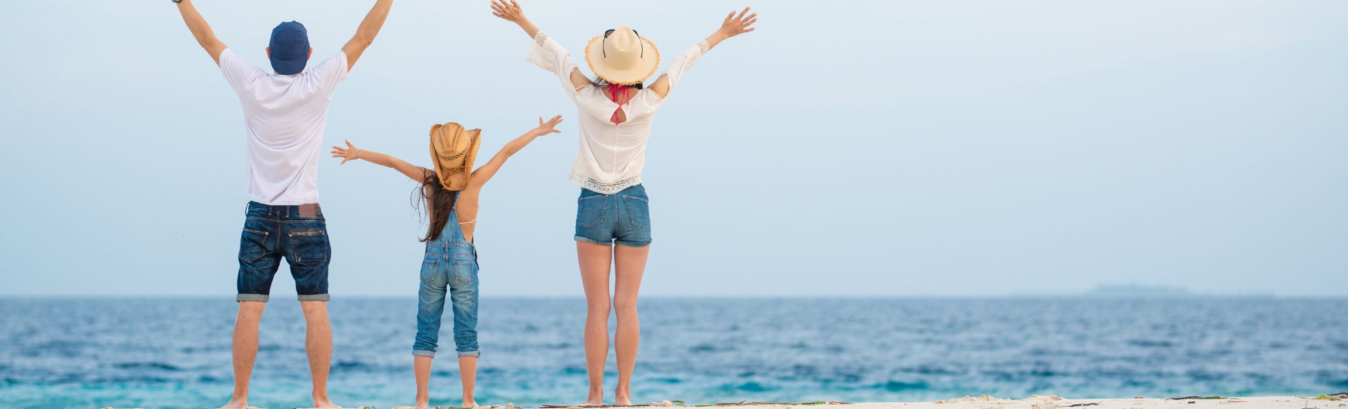 familievakantie aan het strand