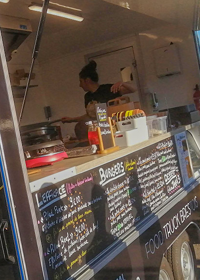 food truck burger camping le vougot carte